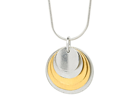 Pendant–18ct Gold:White & Yellow